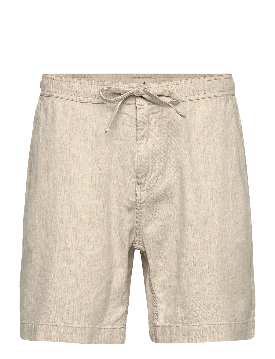 Morris - Fenix Linen Shorts - linneshorts - creme - 0
