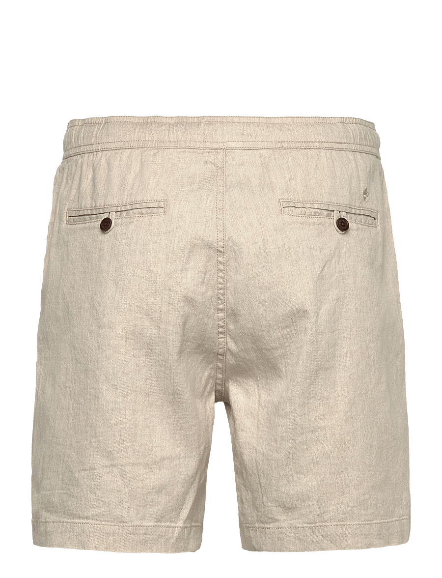 Morris - Fenix Linen Shorts - leinen-shorts - creme - 1