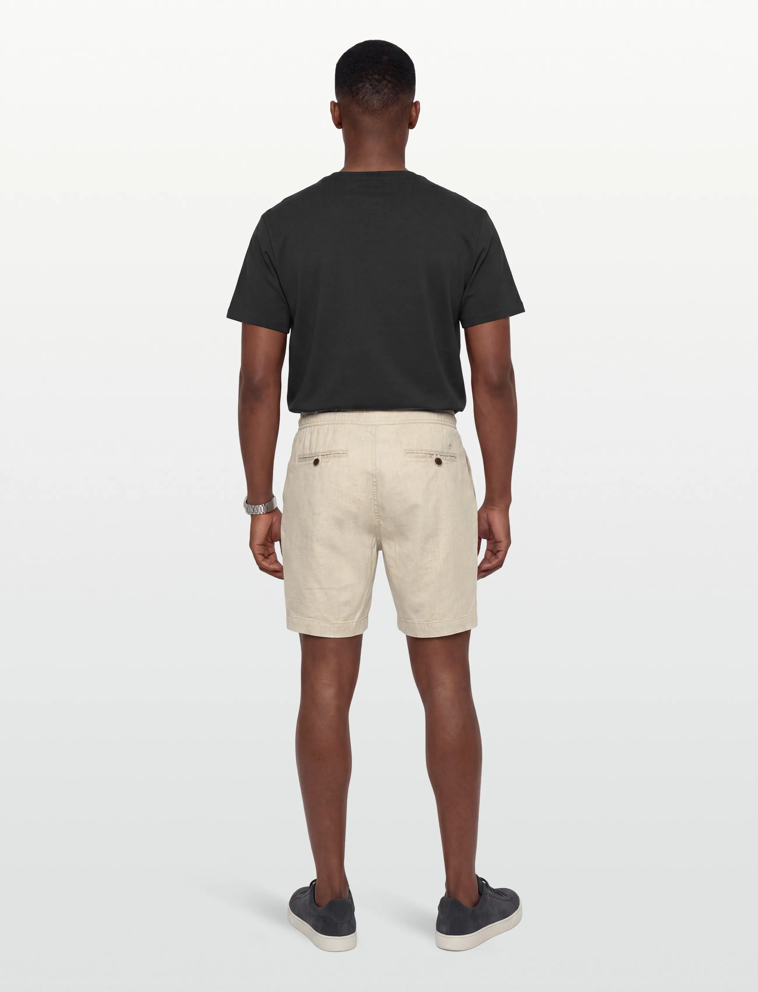 Morris - Fenix Linen Shorts - men - creme - 4