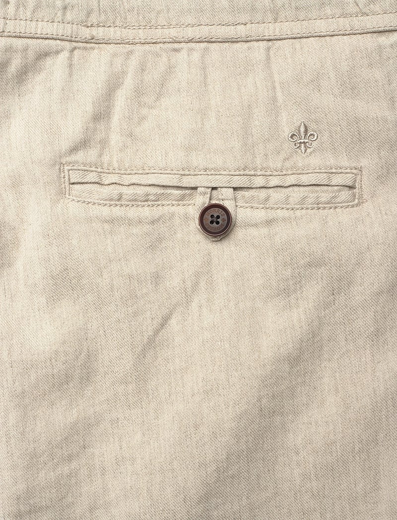 Morris - Fenix Linen Shorts - leinen-shorts - creme - 4