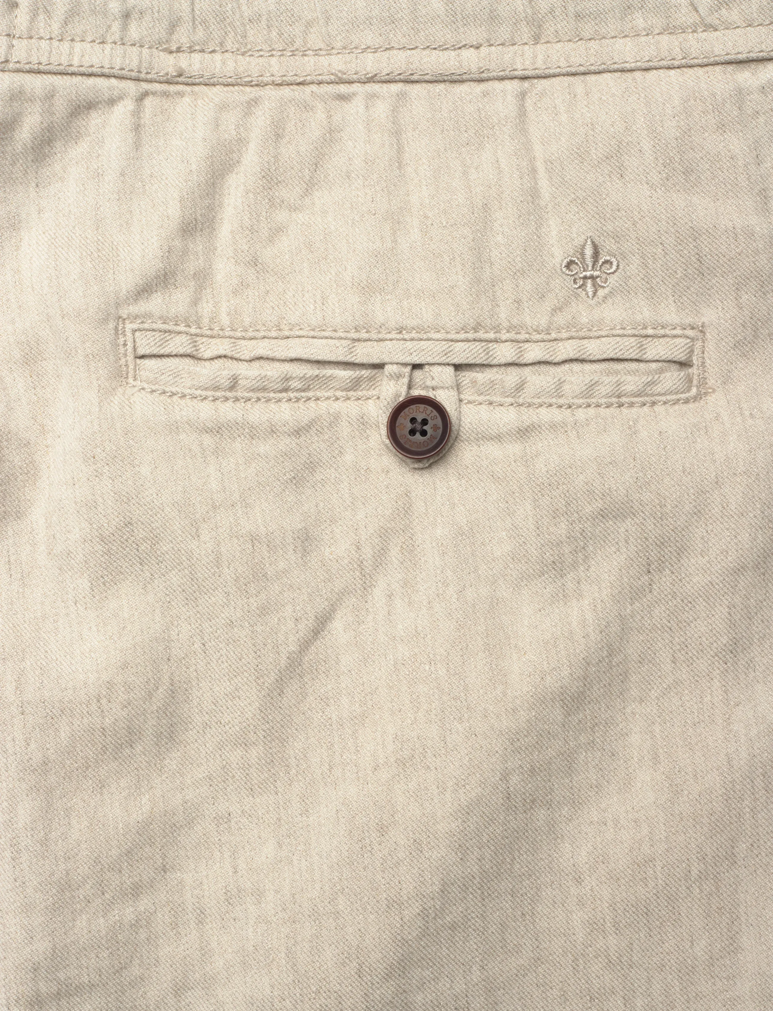 Morris - Fenix Linen Shorts - herren - creme - 4