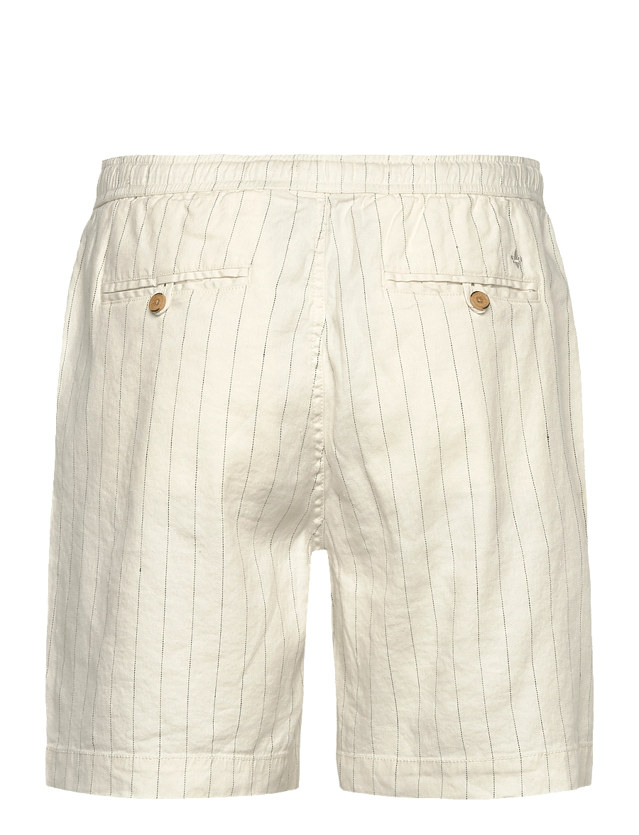 Morris - Fenix Linen Shorts - linneshorts - off white - 1