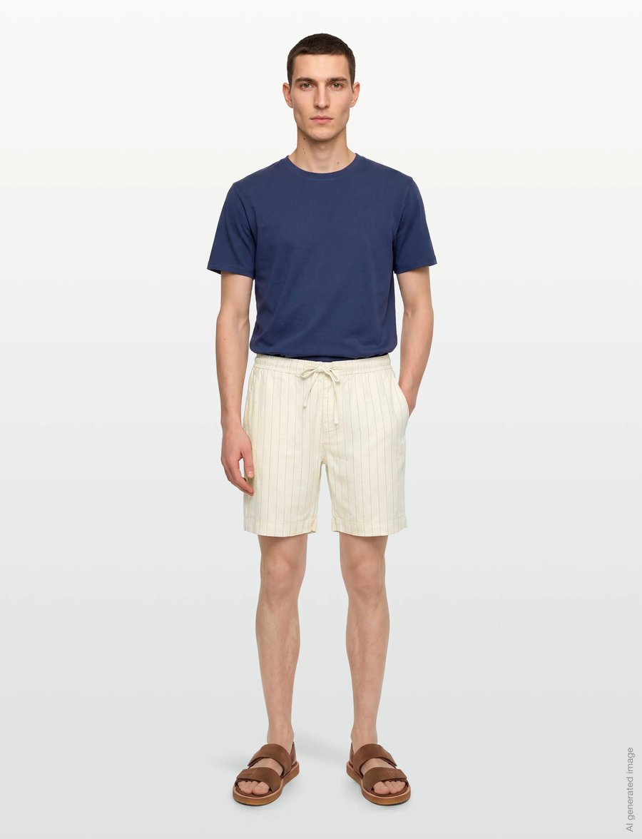 Morris - Fenix Linen Shorts - linneshorts - off white - 0