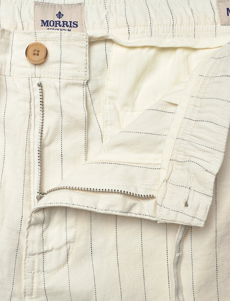 Morris - Fenix Linen Shorts - linneshorts - off white - 3