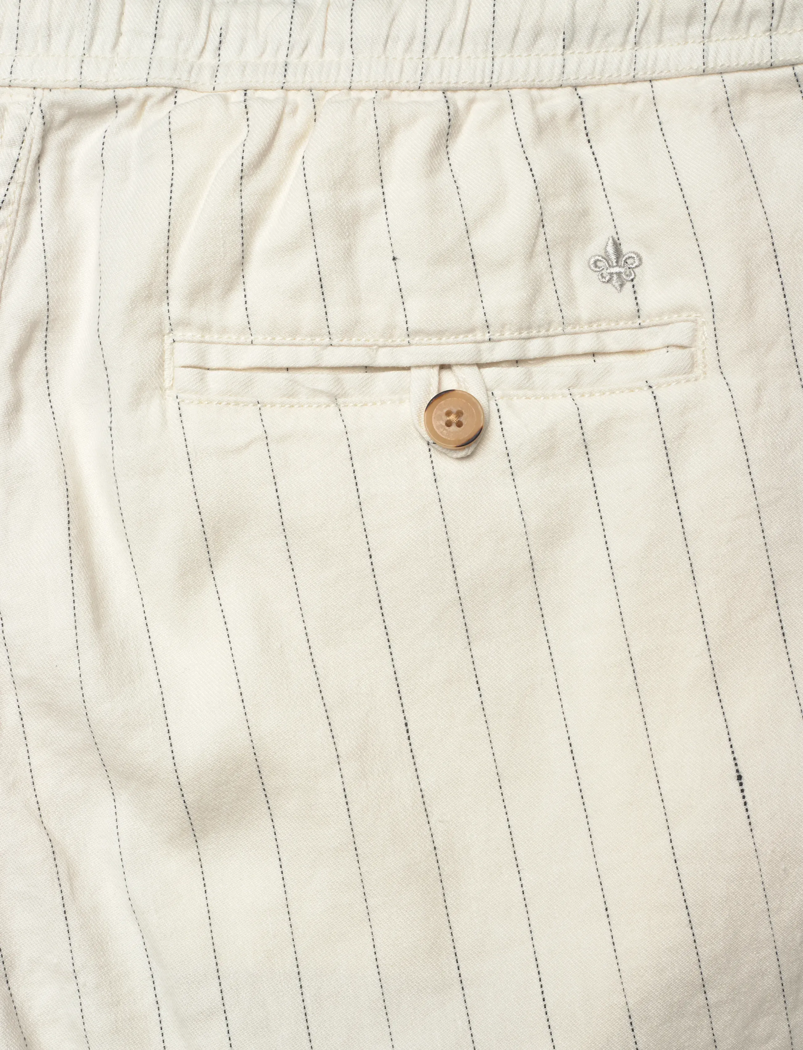 Morris - Fenix Linen Shorts - linneshorts - off white - 4