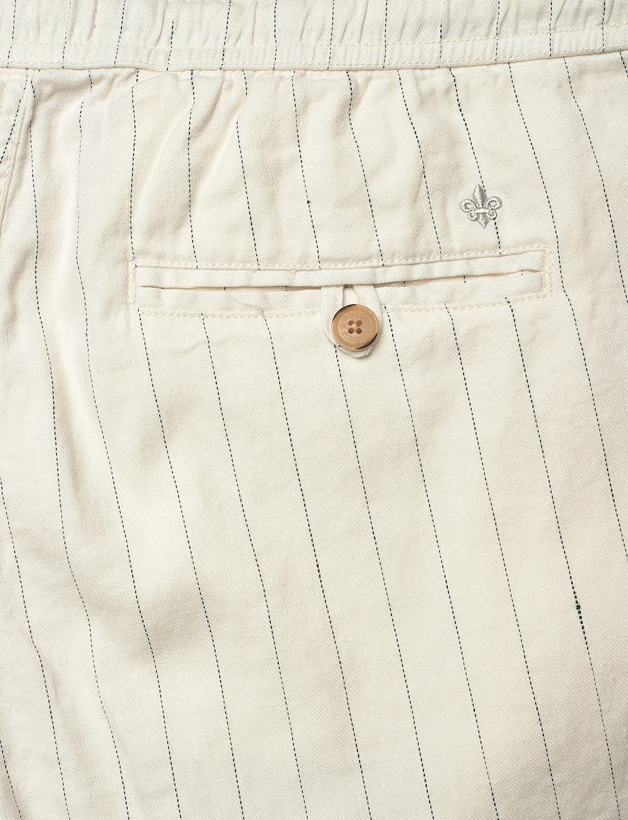 Morris - Fenix Linen Shorts - linneshorts - off white - 4