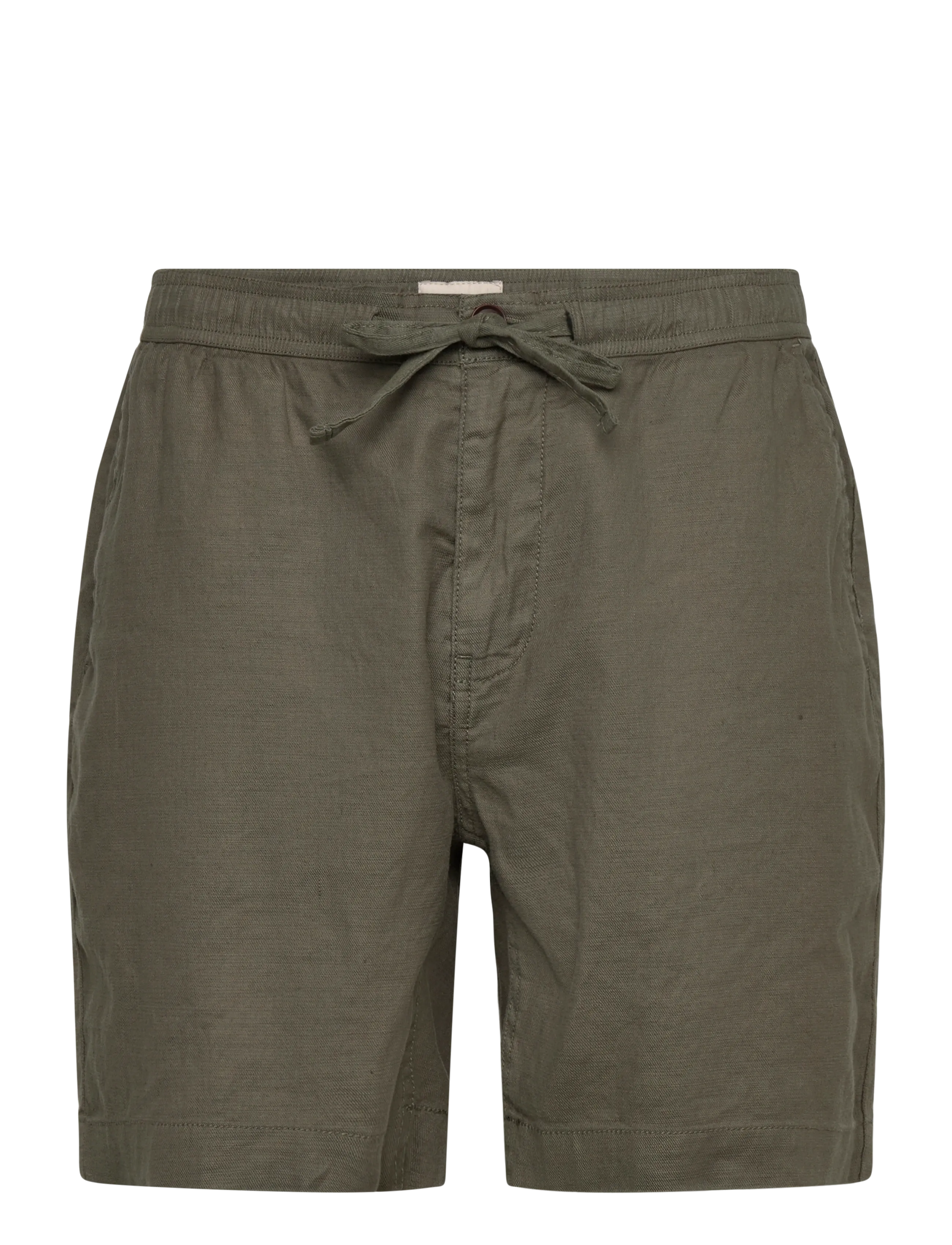 Morris Fenix Linen Shorts - Shorts - OLIVE / khaki/green