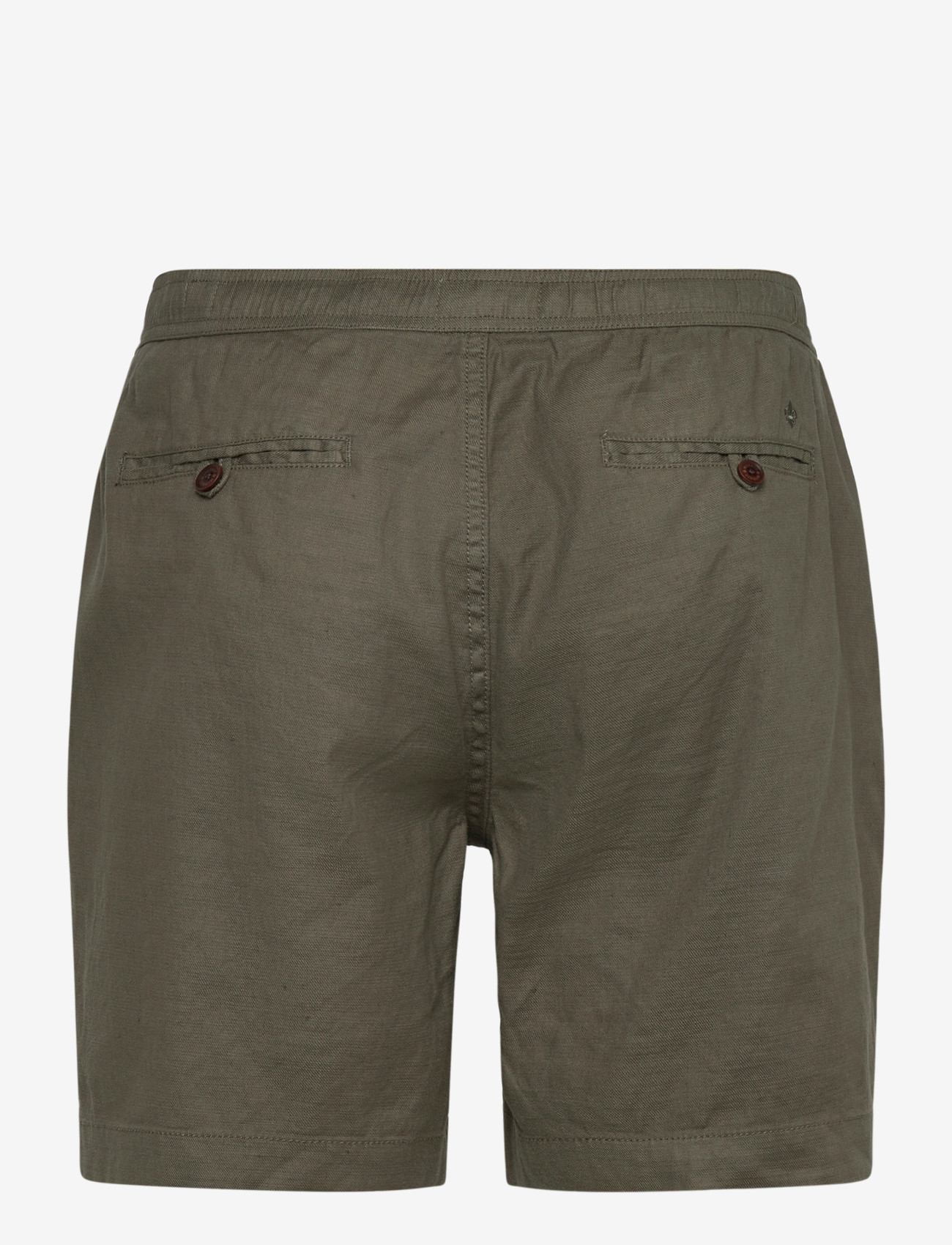 Morris - Fenix Linen Shorts - hørshorts - olive - 2