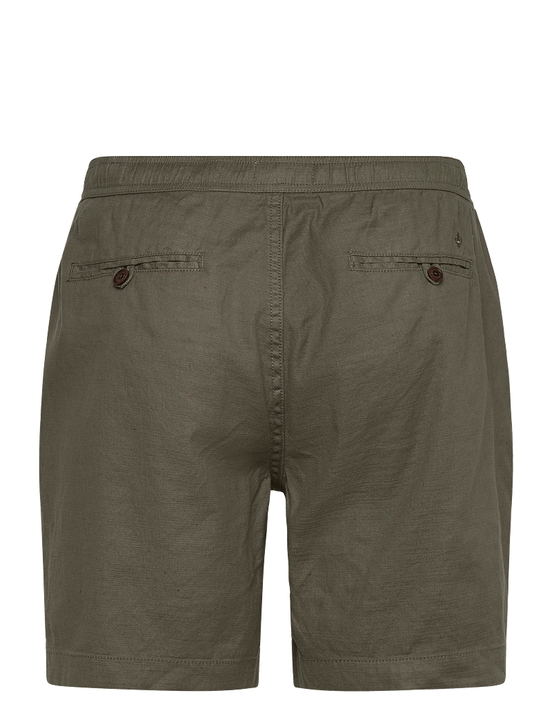 Morris - Fenix Linen Shorts - linneshorts - olive - 2