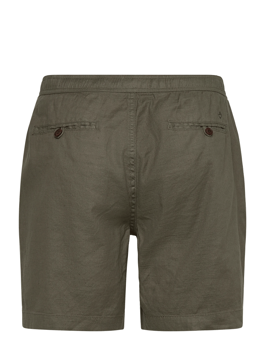 Morris - Fenix Linen Shorts - linen shorts - olive - 2