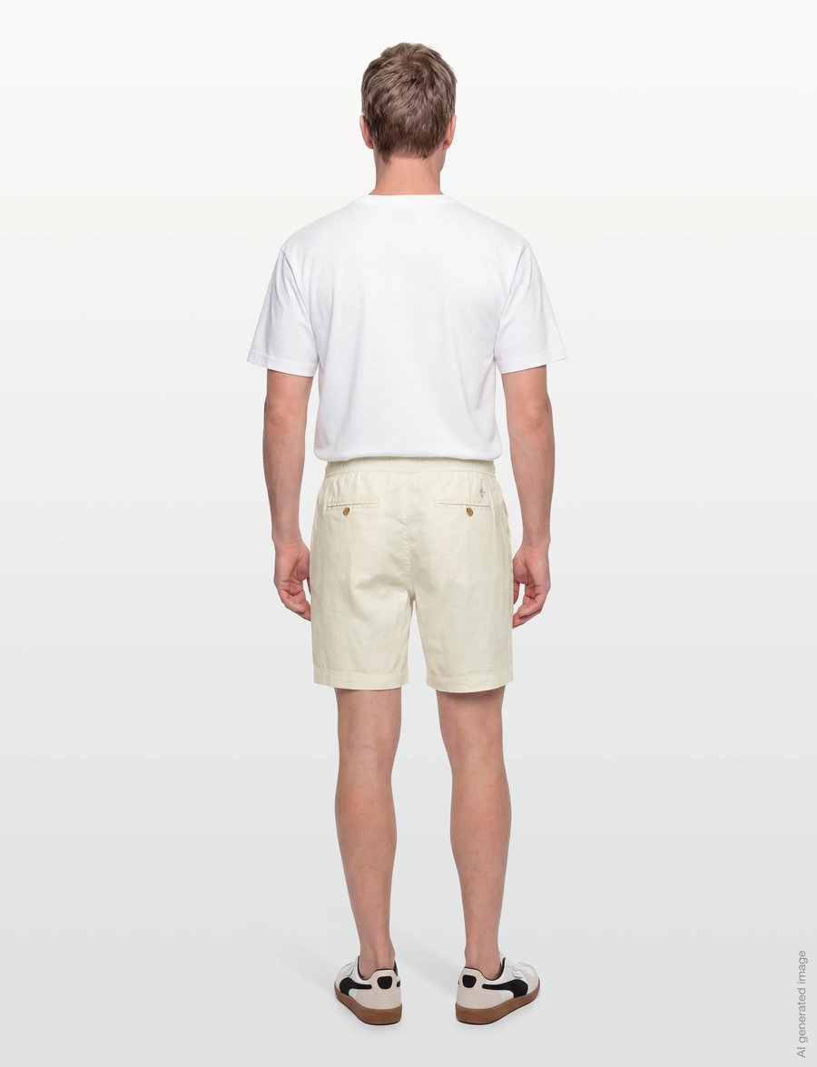 Morris - Fenix Linen Shorts - shoppa efter tillfälle - white - 4