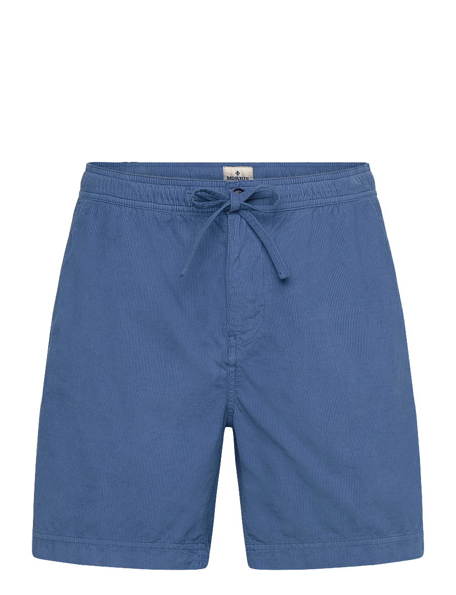 Morris - Fenix Summer Cord Shorts - casual shorts - blue - 1