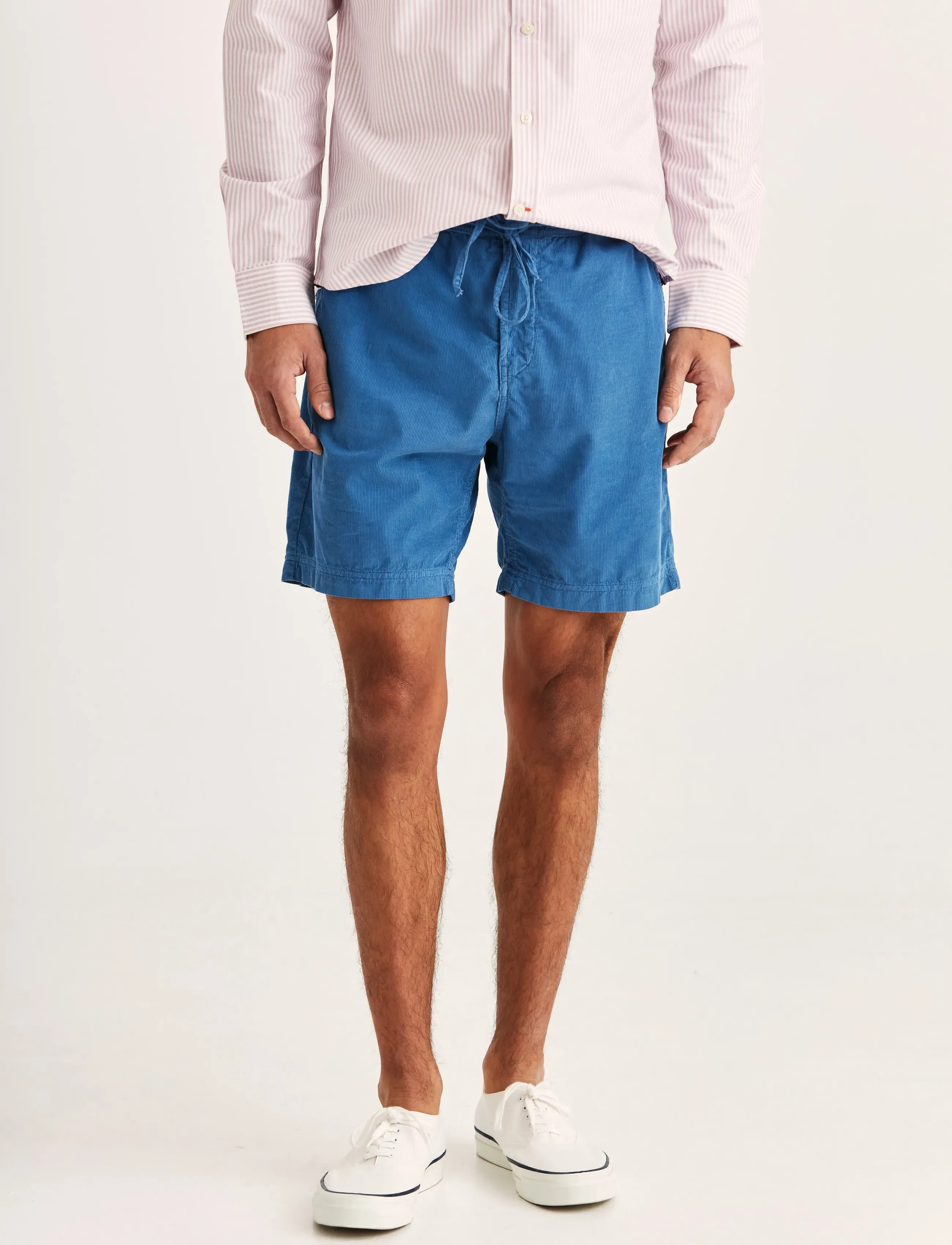 Morris Fenix Summer Cord Shorts, L, Blue, Shorts > Afslappede Shorts, Herre
