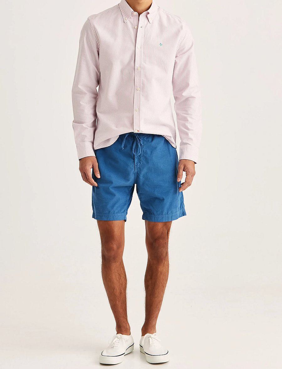 Morris - Fenix Summer Cord Shorts - casual shorts - blue - 3