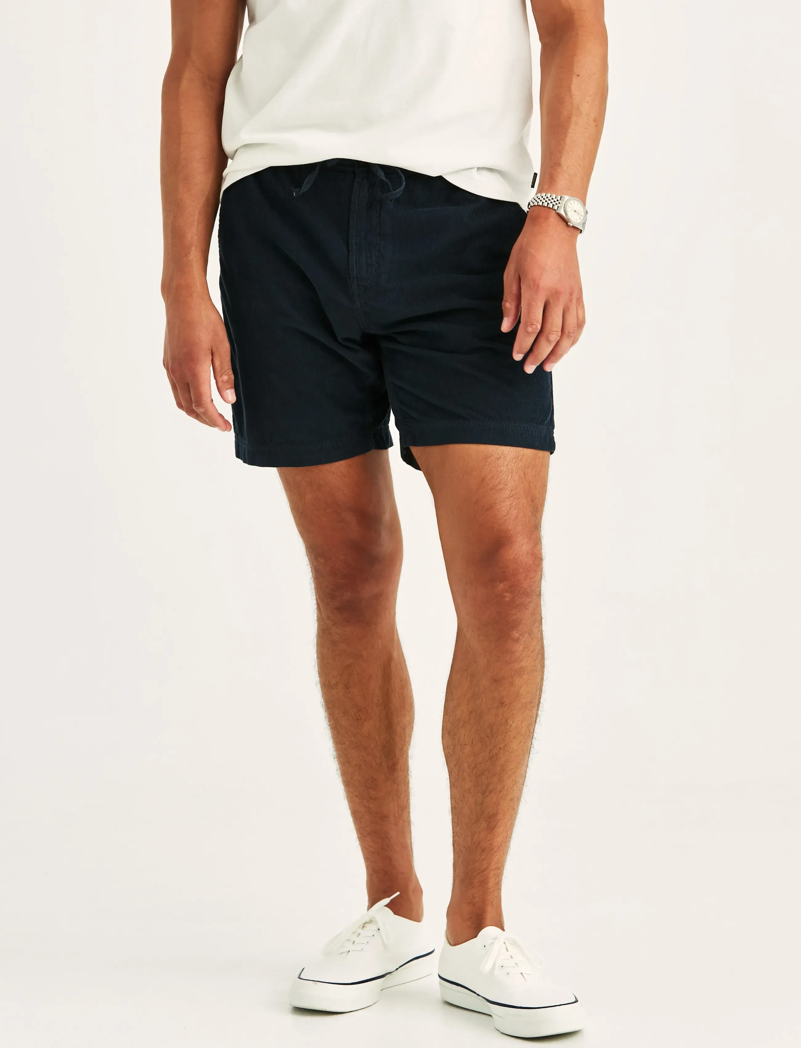 Morris Fenix Summer Cord Shorts, L, Navy, Shorts > Afslappede Shorts, Herre