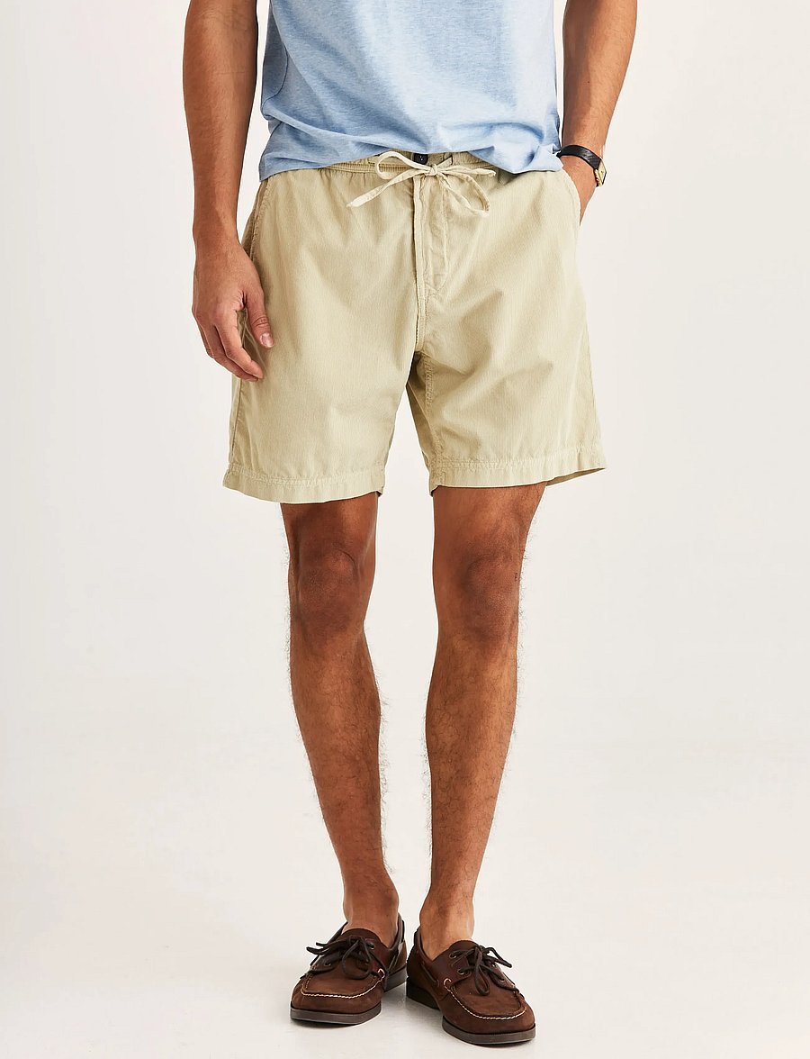Morris - Fenix Summer Cord Shorts - casual shorts - khaki - 2
