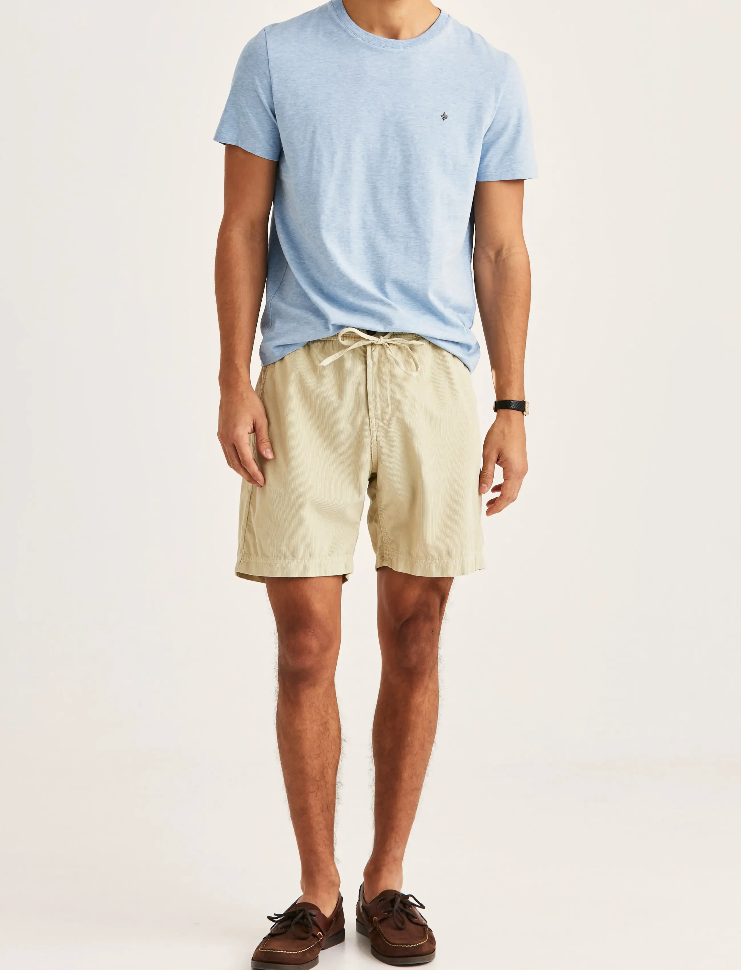 Morris - Fenix Summer Cord Shorts - casual shorts - khaki - 3
