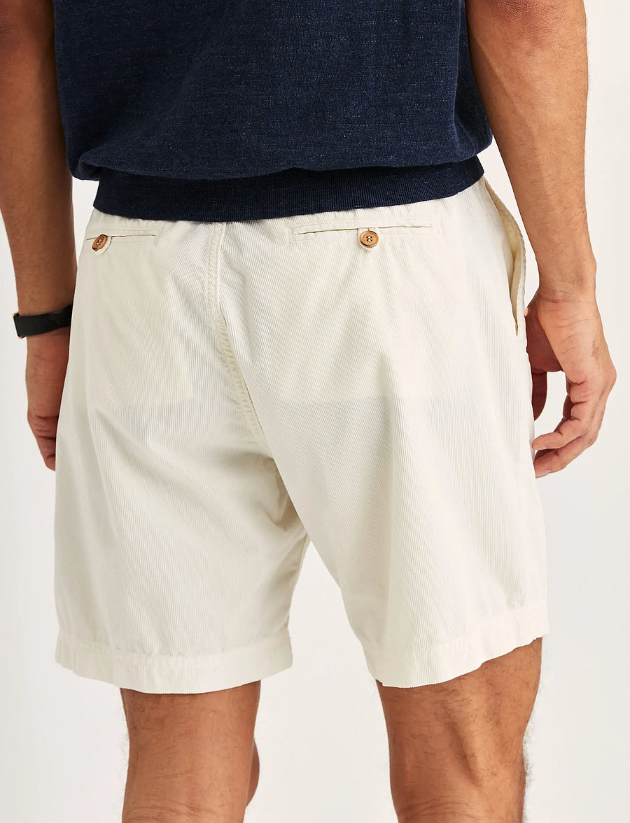 Morris - Fenix Summer Cord Shorts - casual shorts - off white - 0