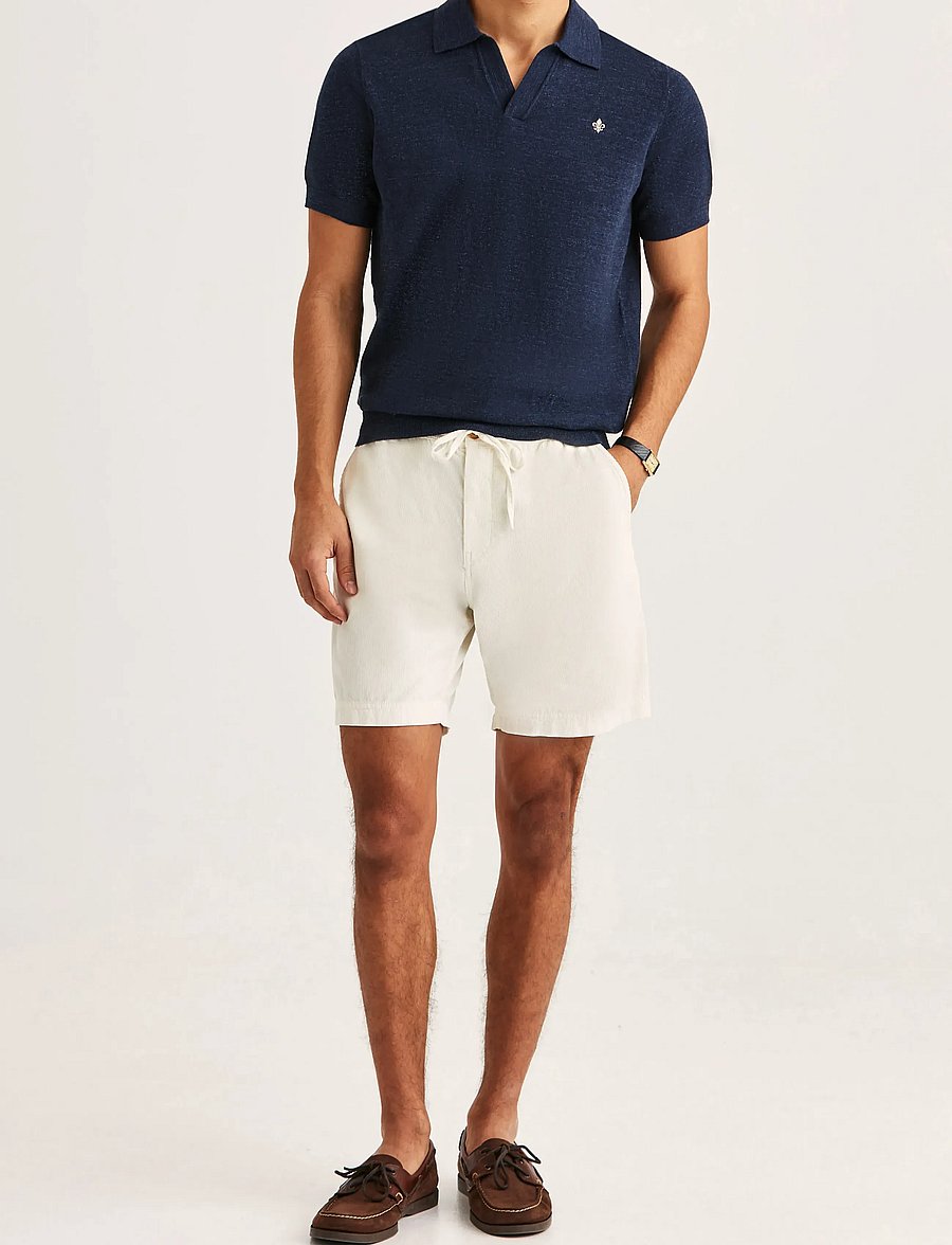 Morris - Fenix Summer Cord Shorts - casual shorts - off white - 3