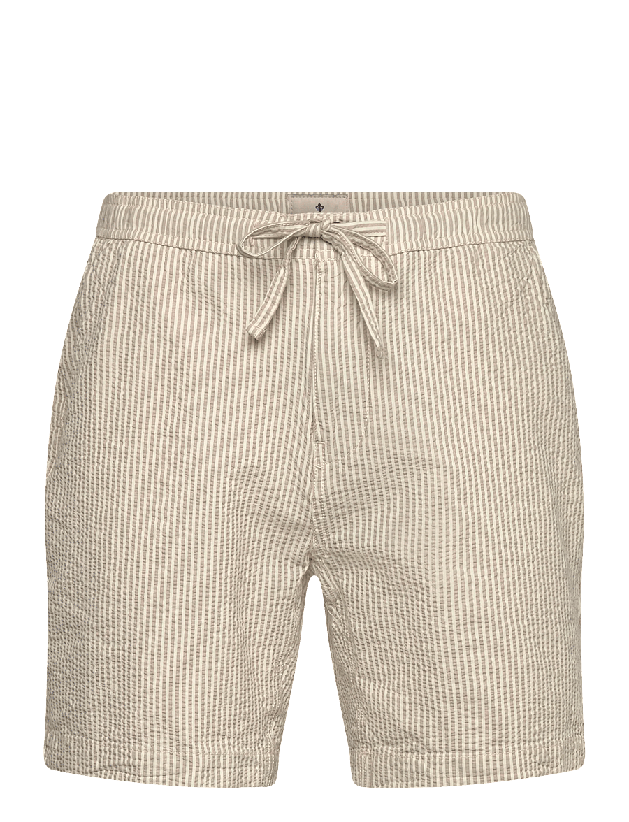 Morris - Fenix Seersucker Shorts - vabaaja lühikesed püksid - khaki - 1