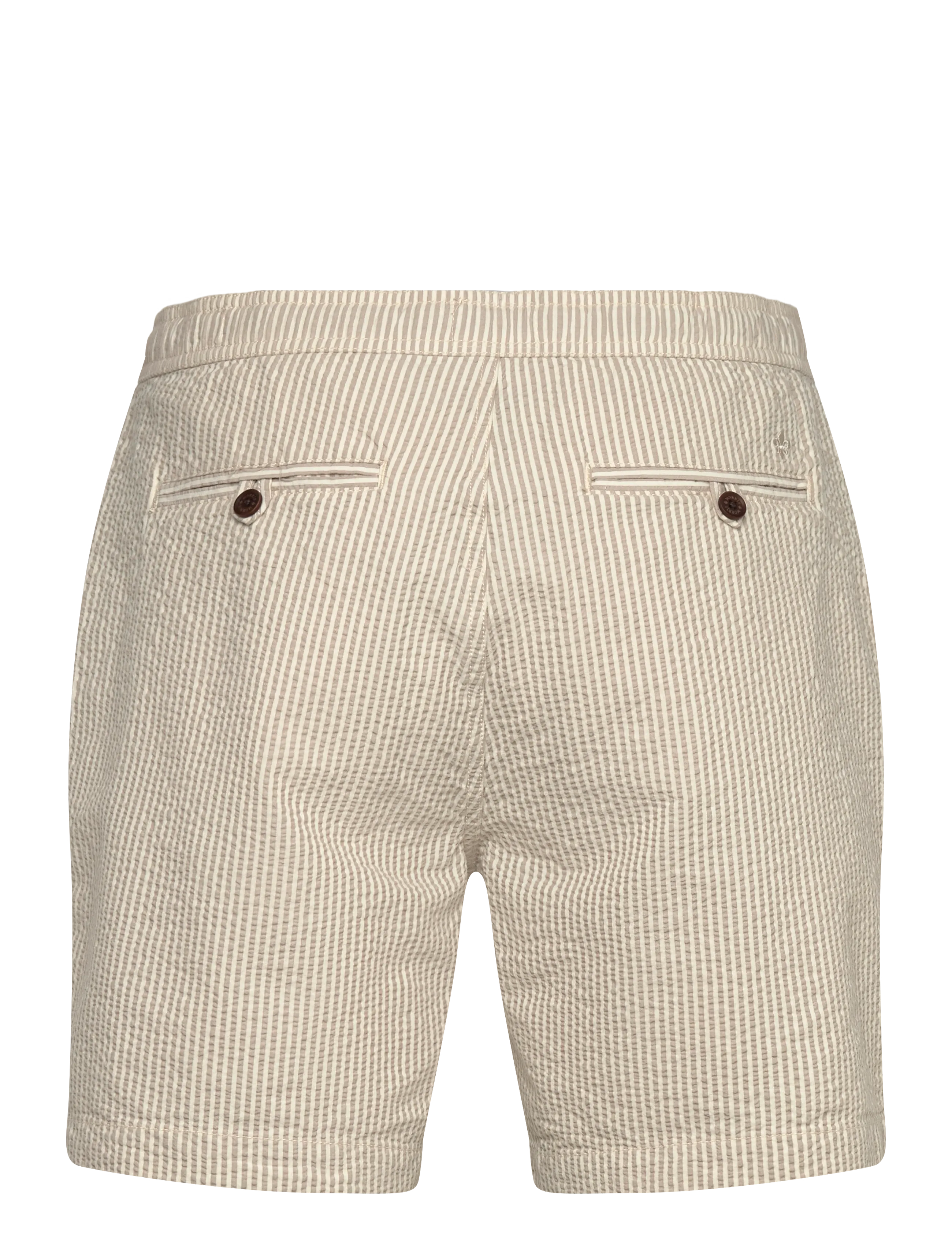 Morris - Fenix Seersucker Shorts - casual shorts - khaki - 2