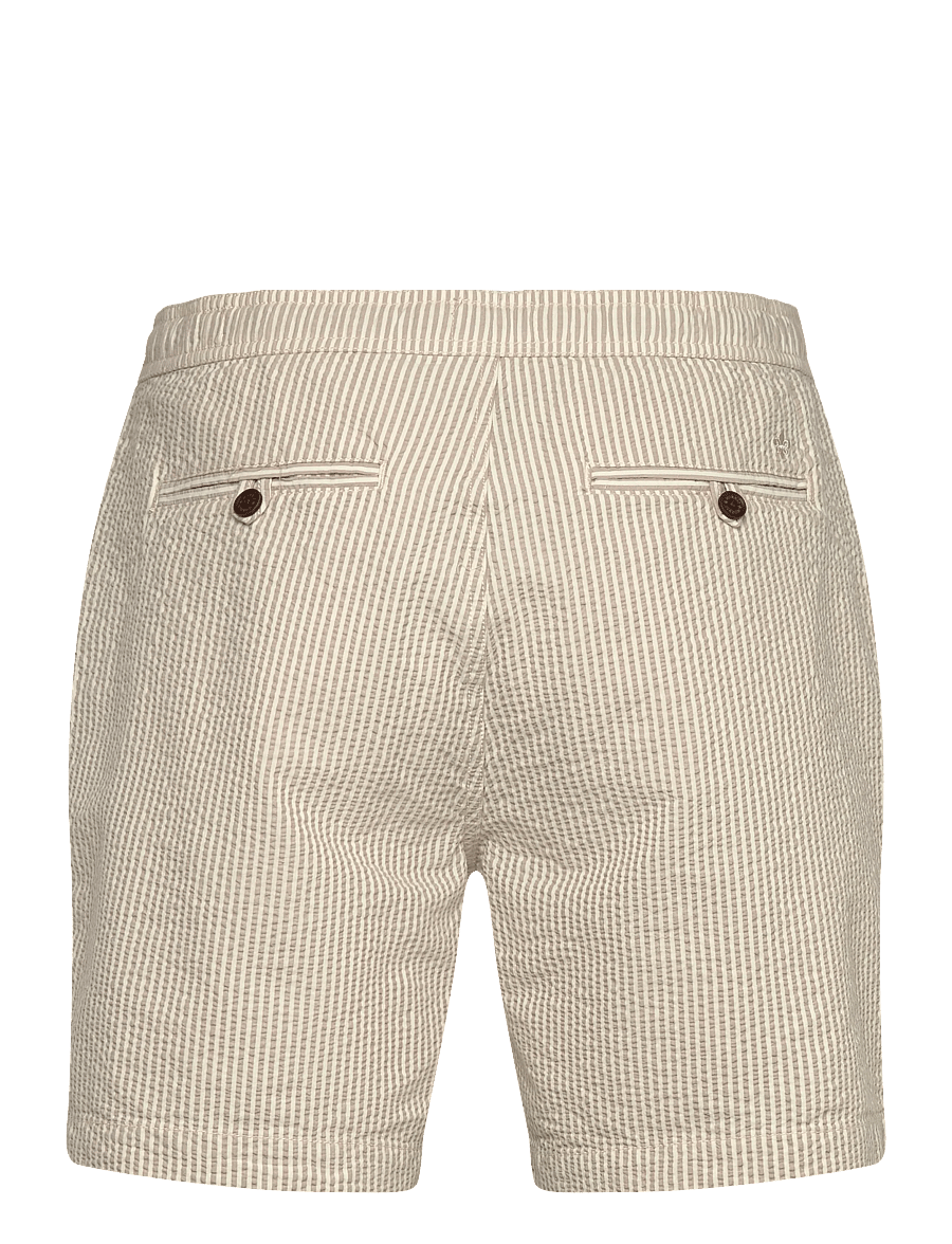 Morris - Fenix Seersucker Shorts - vabaaja lühikesed püksid - khaki - 2