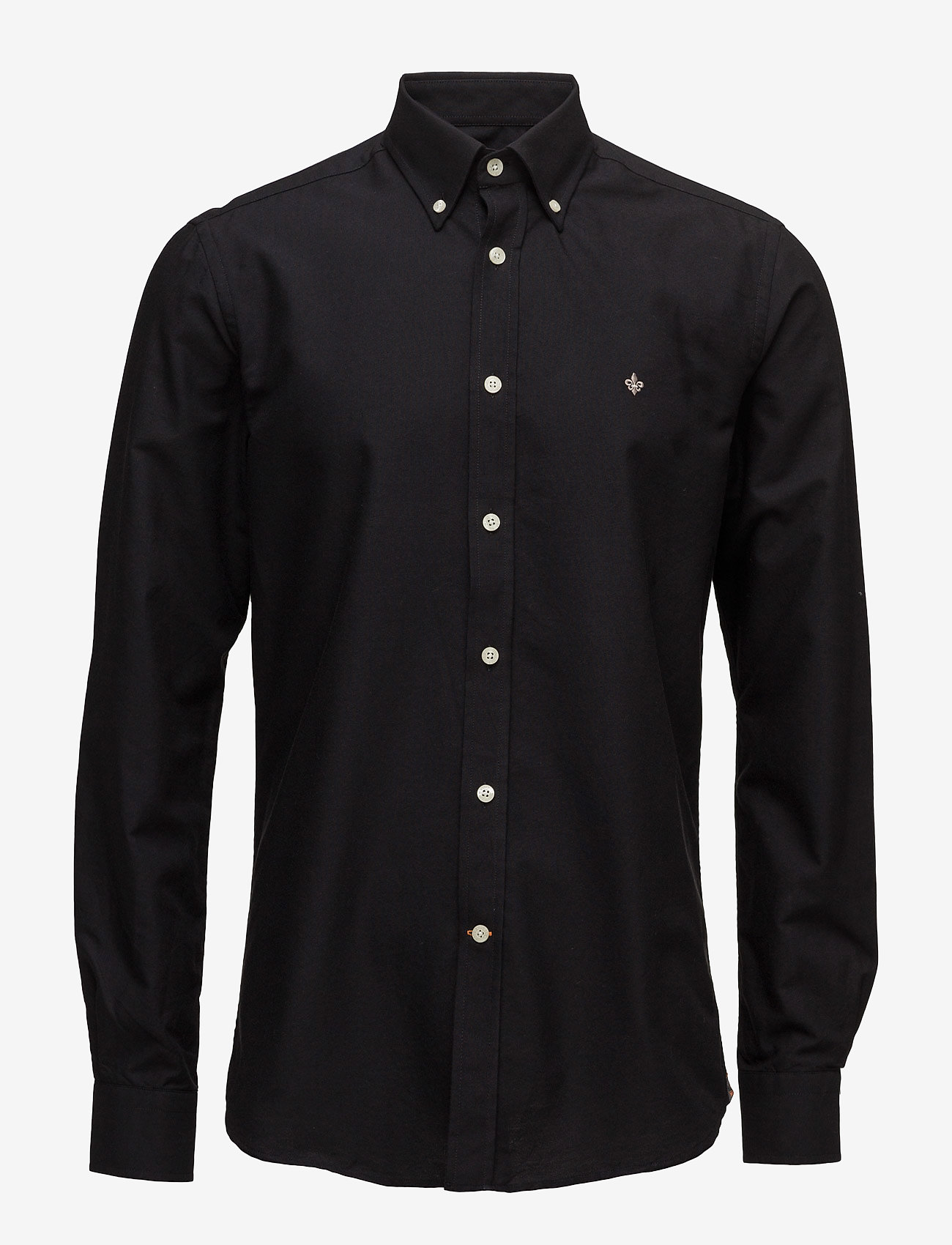 Morris - Douglas Shirt-Slim Fit - peruskauluspaidat - black - 0