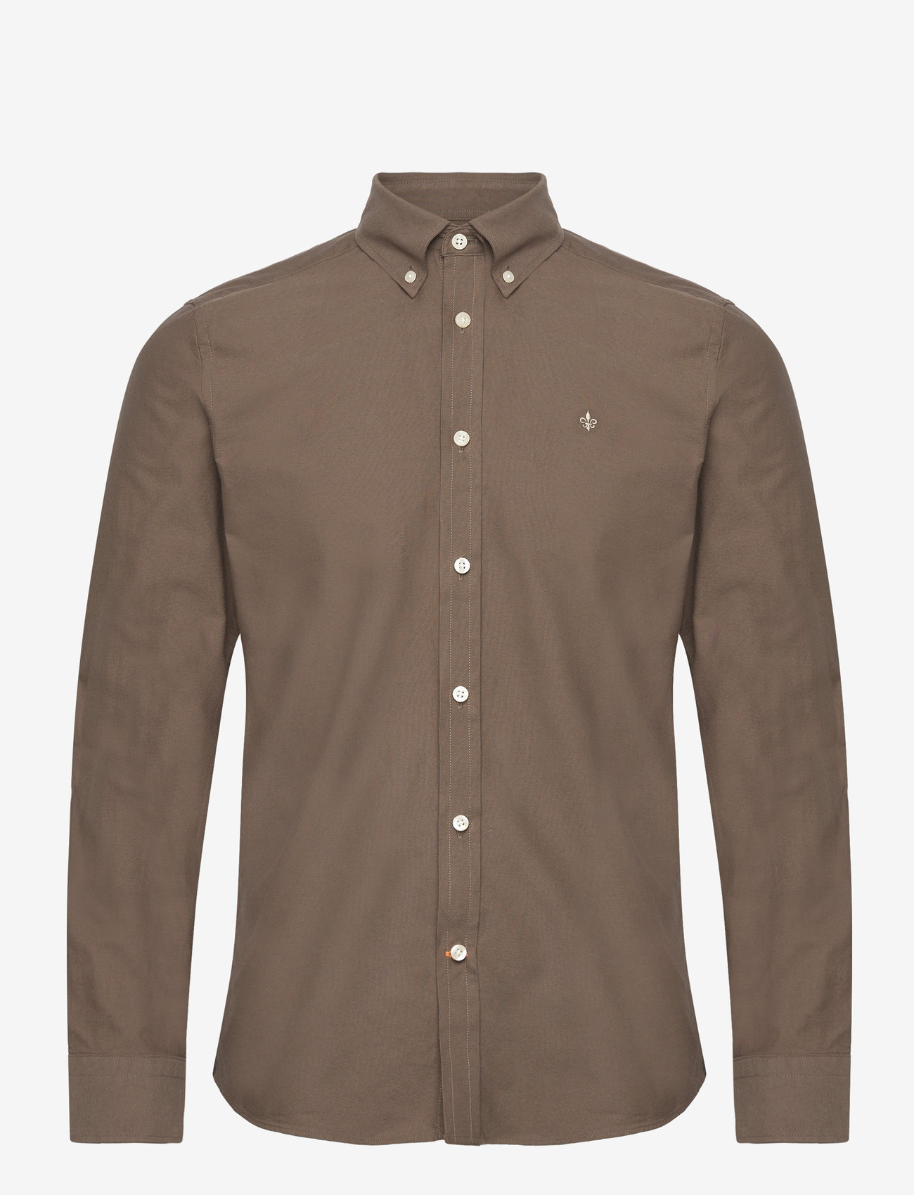 Morris - Douglas Shirt-Slim Fit - oxford skjorter - brown - 0