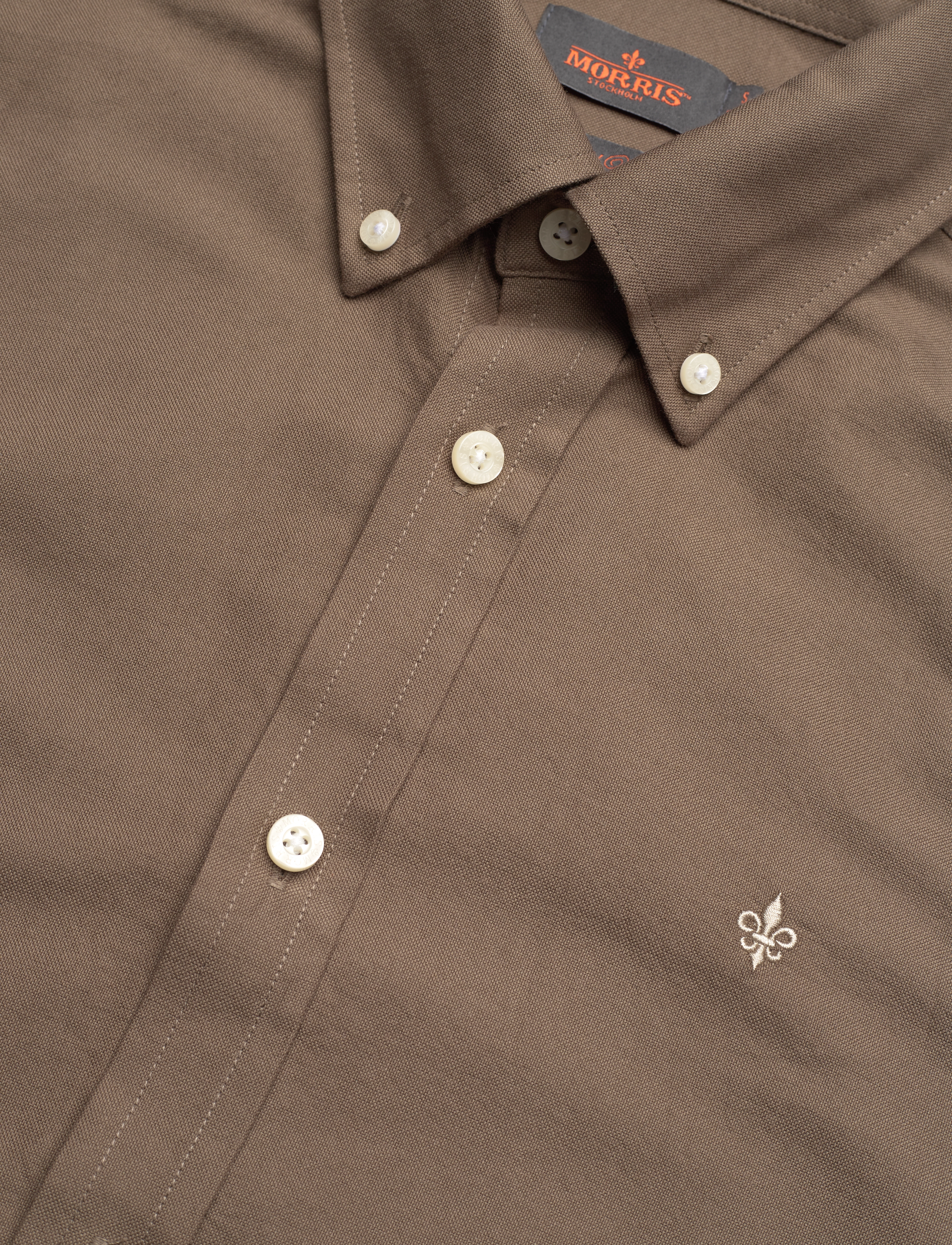 Morris - Douglas Shirt-Slim Fit - oxford skjorter - brown - 3