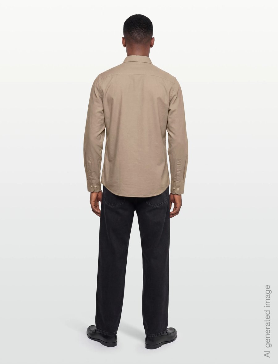 Morris - Douglas Shirt-Slim Fit - oxfordi särgid - khaki - 4
