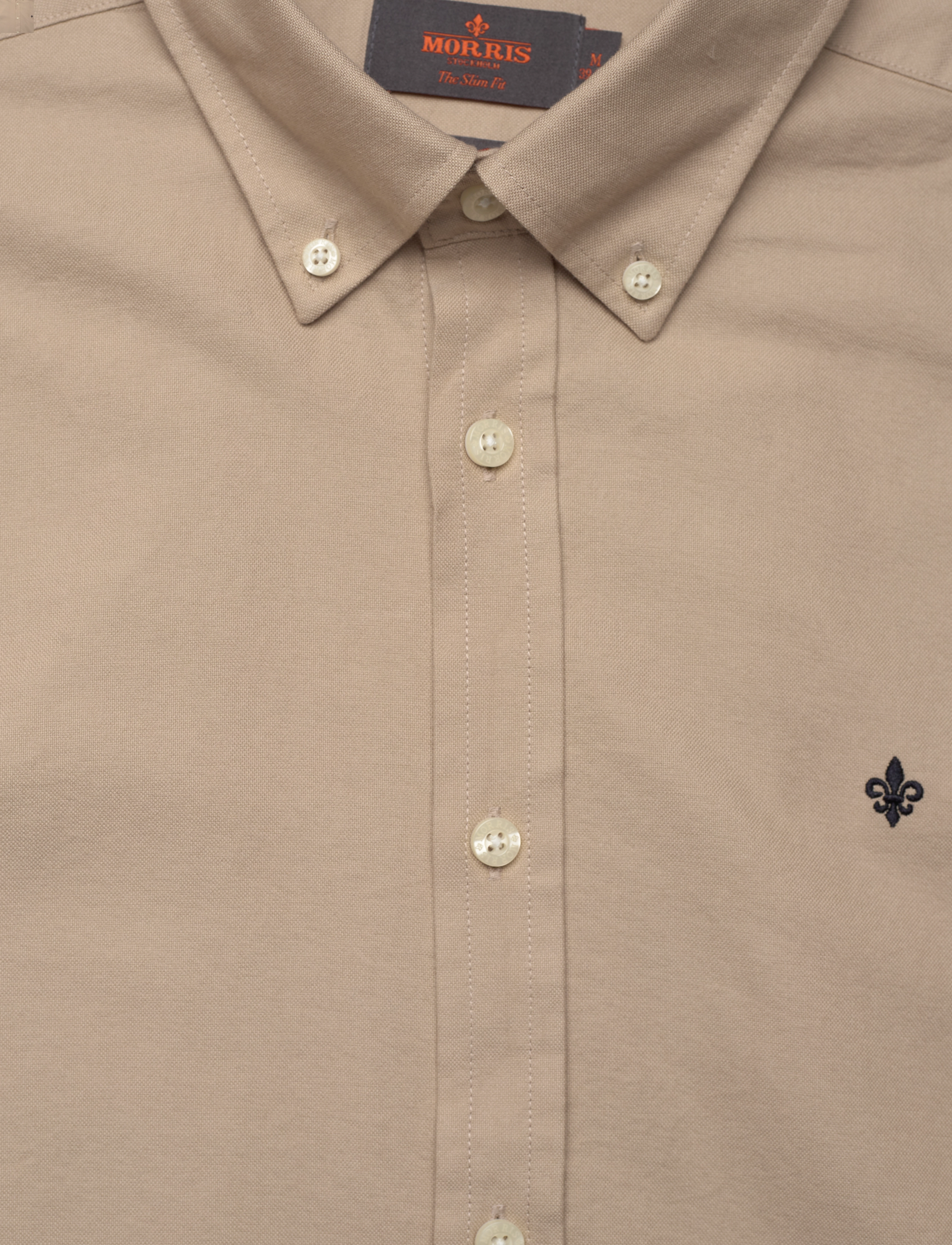 Morris - Douglas Shirt-Slim Fit - oxford-skjortor - khaki - 5