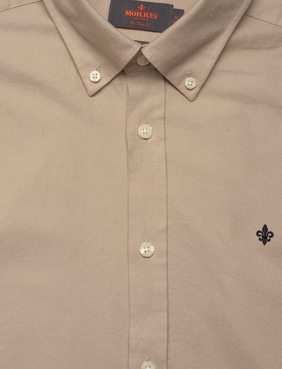 Morris - Douglas Shirt-Slim Fit - oxfordi särgid - khaki - 5