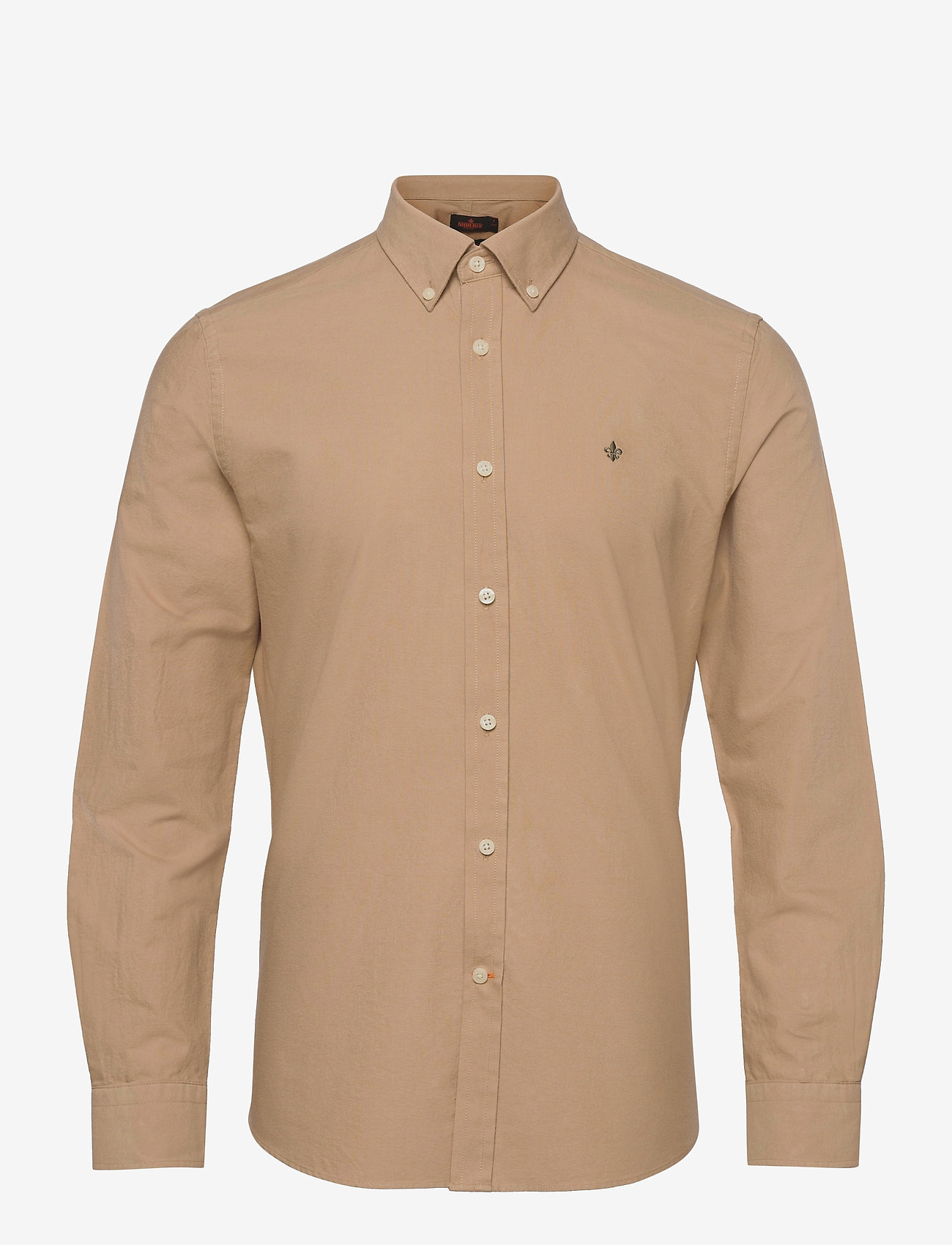 Morris - Douglas Shirt-Slim Fit - peruskauluspaidat - khaki - 0