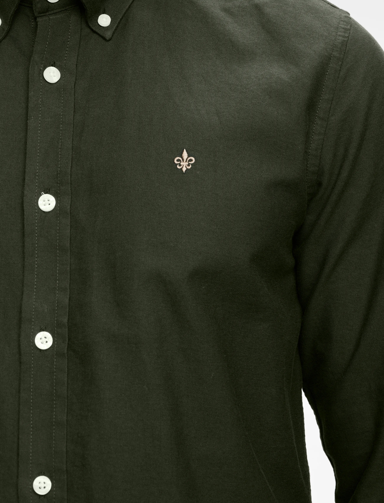 Morris - Douglas Shirt-Slim Fit - oxford-skjortor - olive - 5