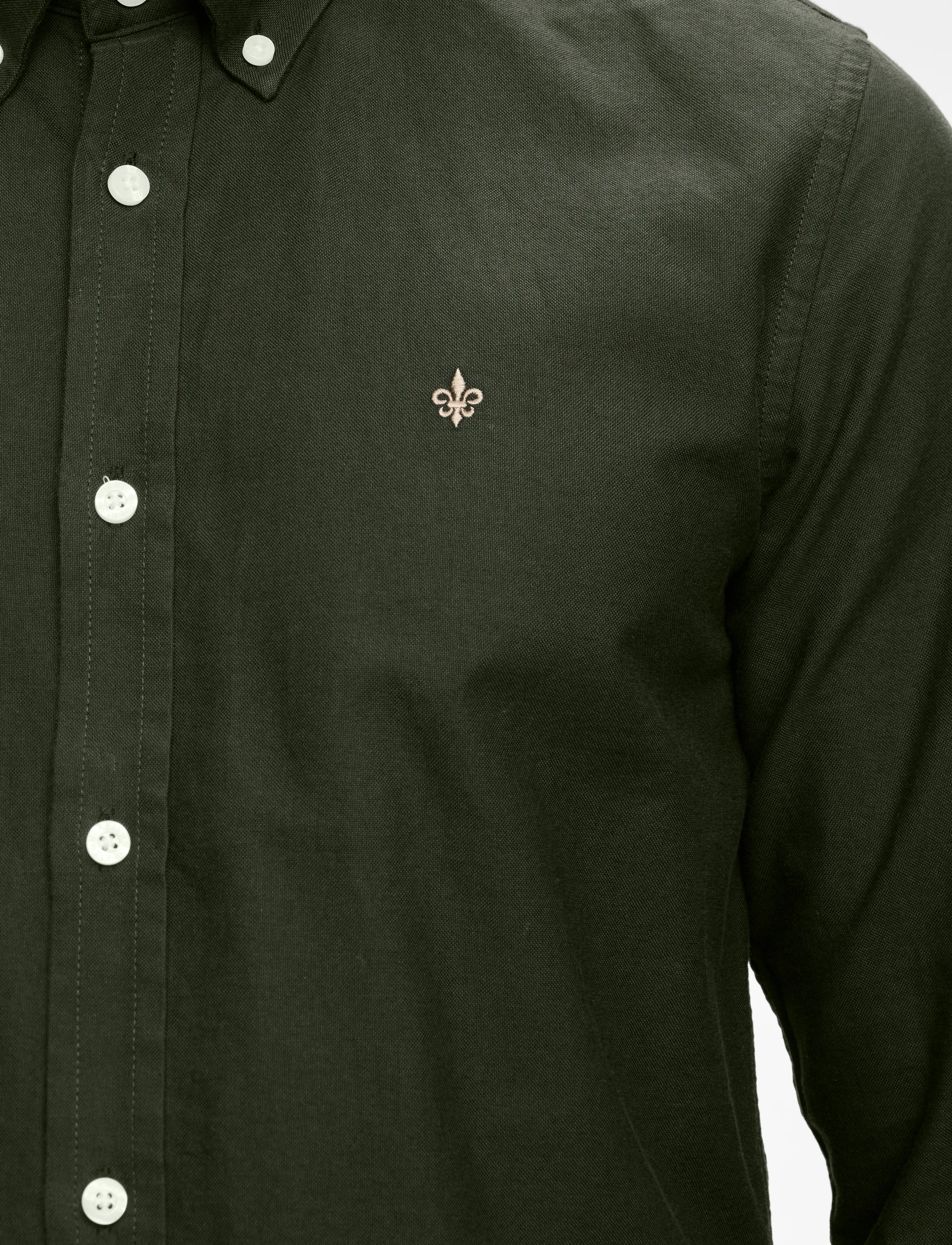 Morris - Douglas Shirt-Slim Fit - oxford skjorter - olive - 5