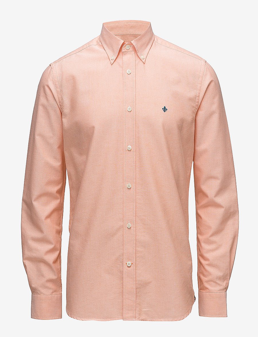 Morris - Douglas Shirt-Slim Fit - oxford-skjortor - orange - 0