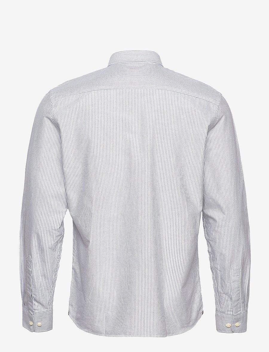 Morris - Douglas Stripe Shirt-Slim Fit - randiga skjortor - blue - 1