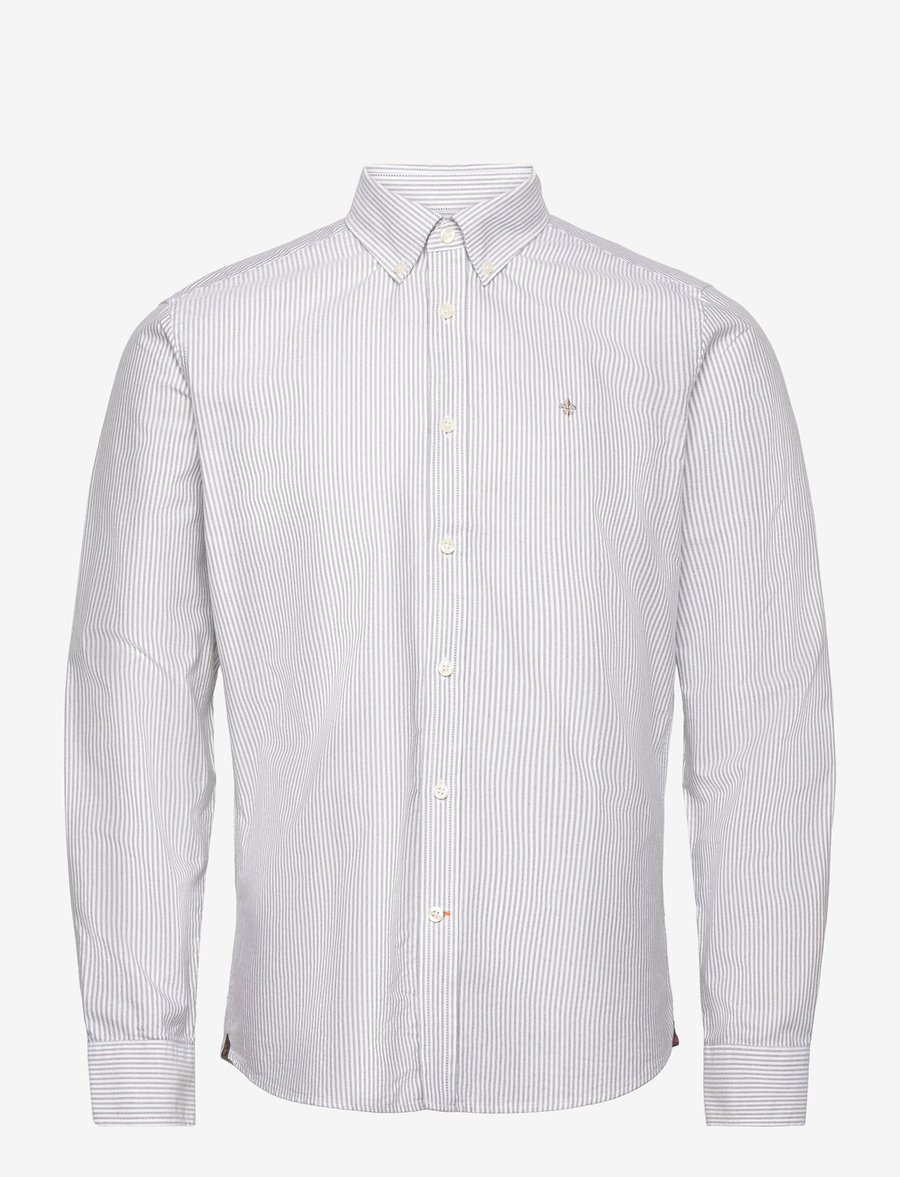 Morris - Douglas Stripe Shirt-Slim Fit - basic-hemden - brown - 0