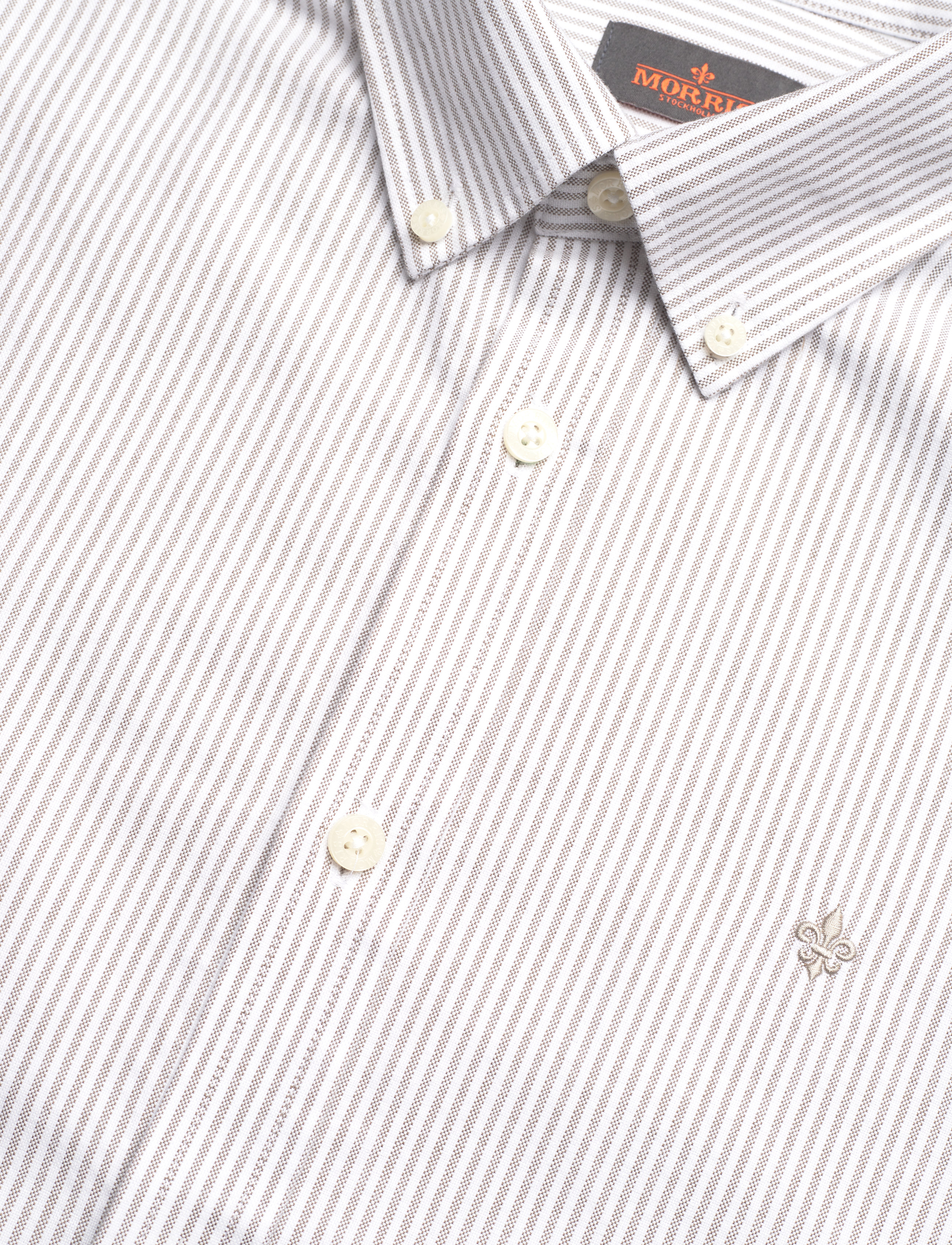 Morris - Douglas Stripe Shirt-Slim Fit - gestreifte hemden - brown - 2