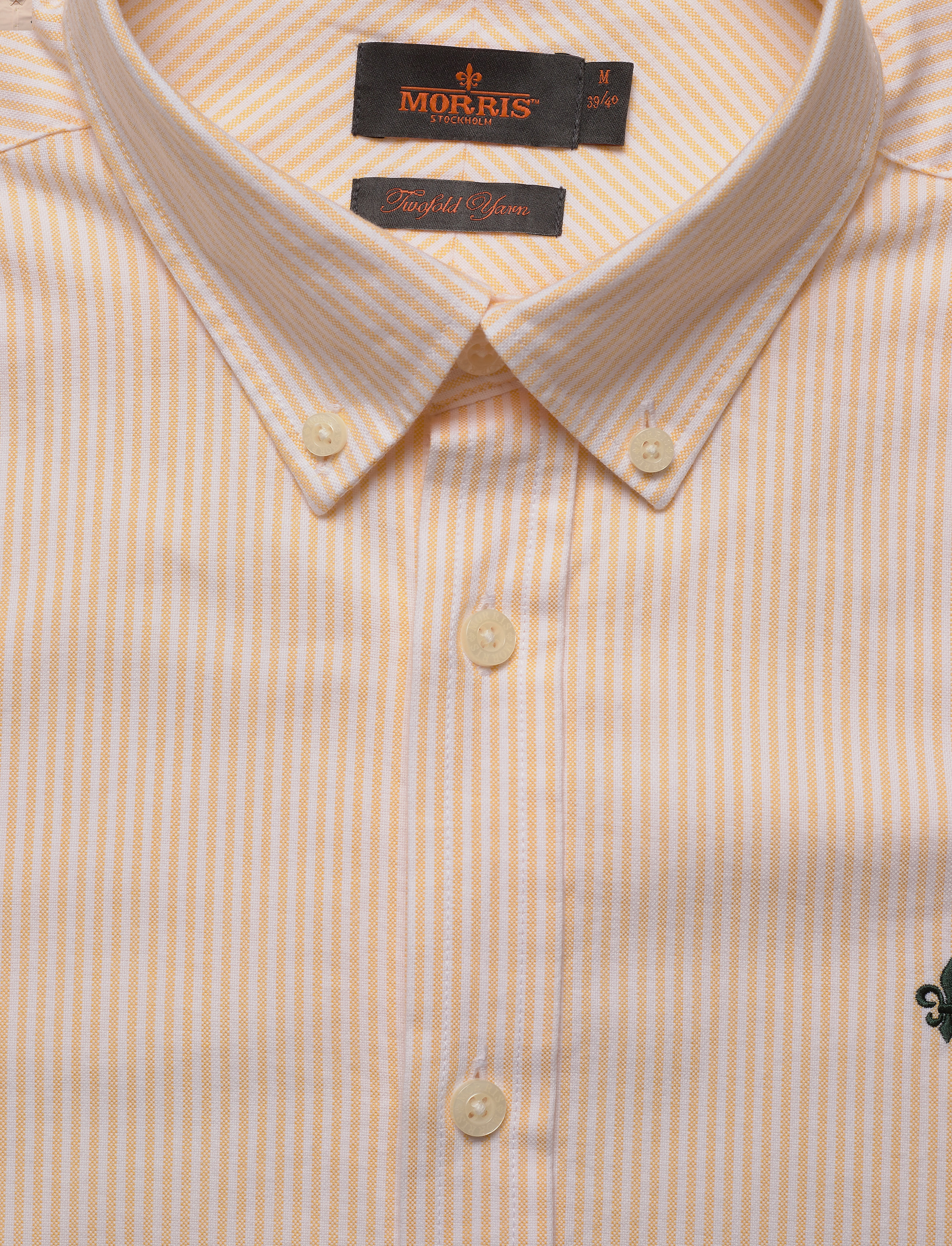Morris - Douglas Stripe Shirt-Slim Fit - mænd - yellow - 2