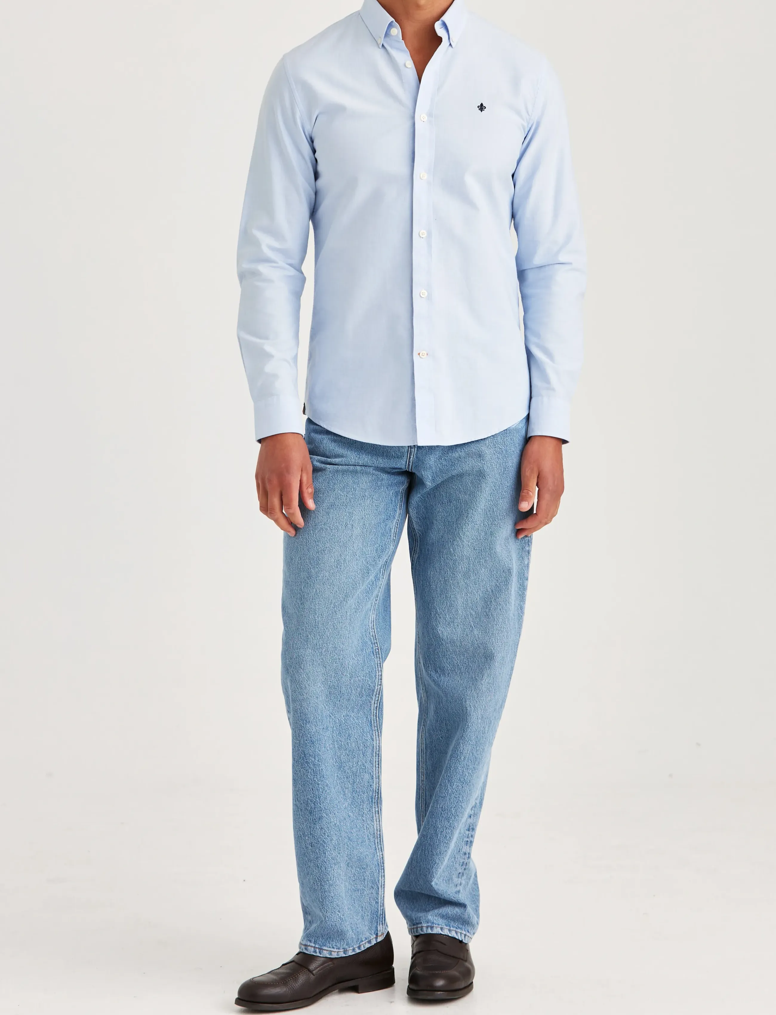 Morris - Oxford Button Down Shirt - oxford-hemden - light blue - 3