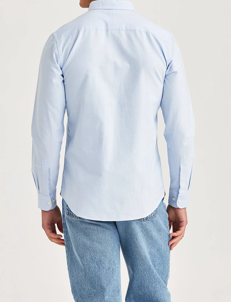 Morris - Oxford Button Down Shirt - oxford skjorter - light blue - 4