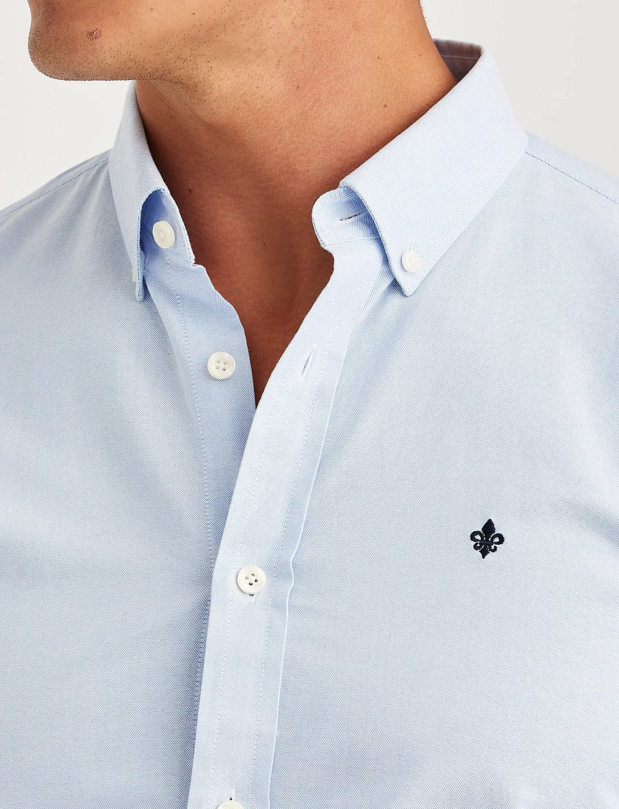 Morris - Oxford Button Down Shirt - oxford shirts - light blue - 5