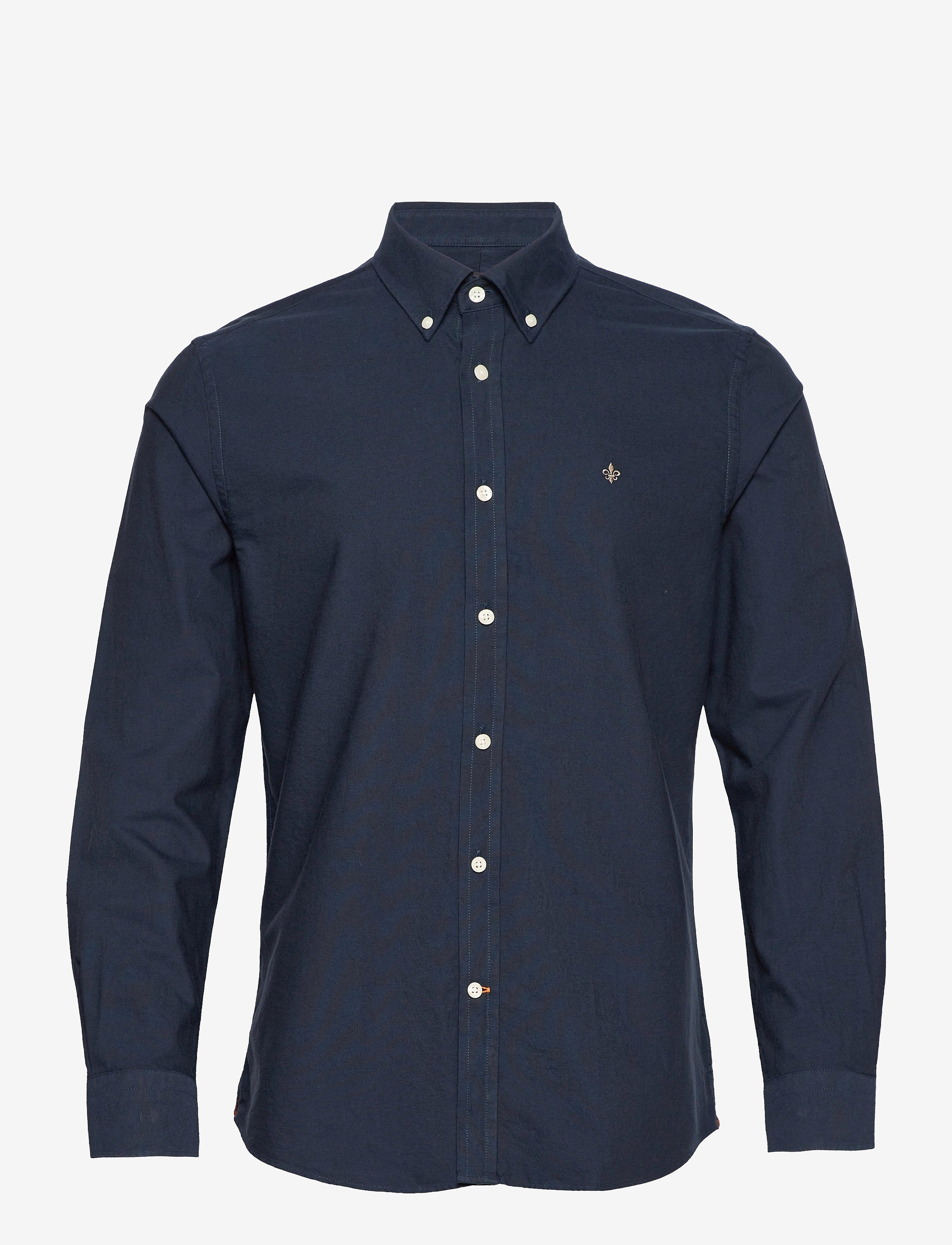 Morris Oxford Button Down Shirt, L, Shirts, Marineblau - Casual, Männerswear