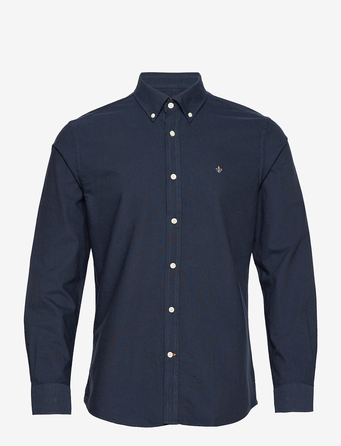 Morris - Oxford Button Down Shirt - basic skjortor - navy - 0