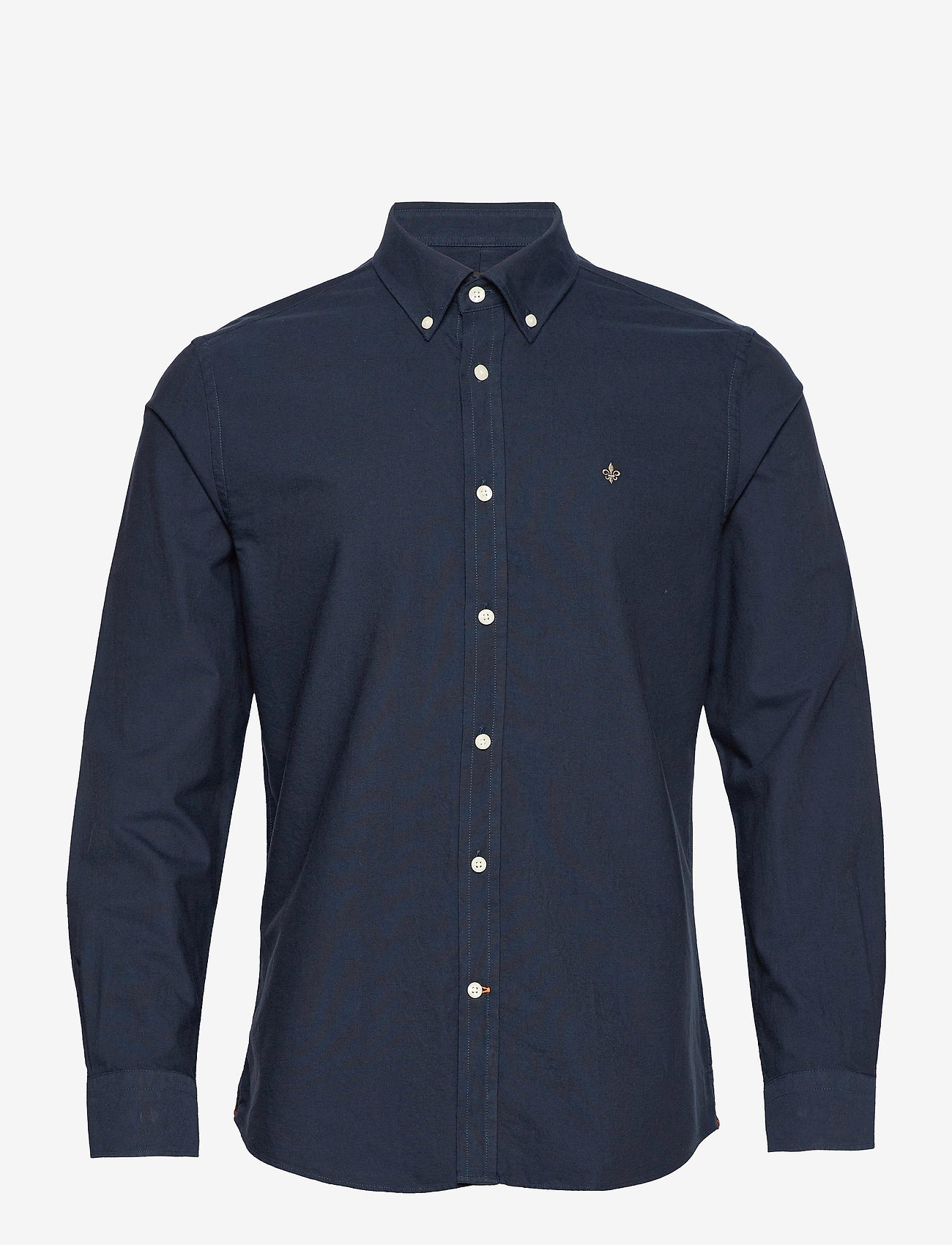 Morris - Oxford Button Down Shirt - basic shirts - navy - 0