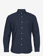 Morris - Oxford Button Down Shirt - basic skjortor - navy - 0