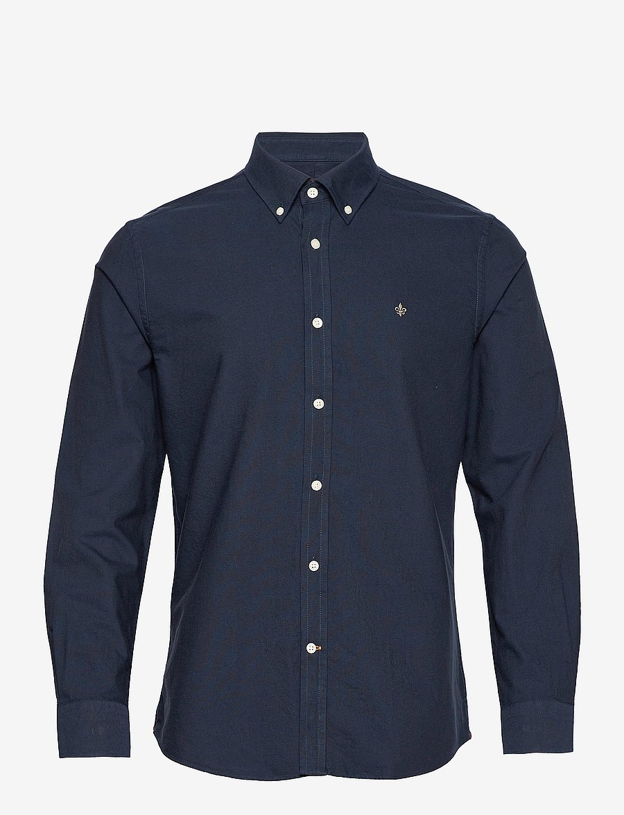 Morris - Oxford Button Down Shirt - oxfordi särgid - navy - 0