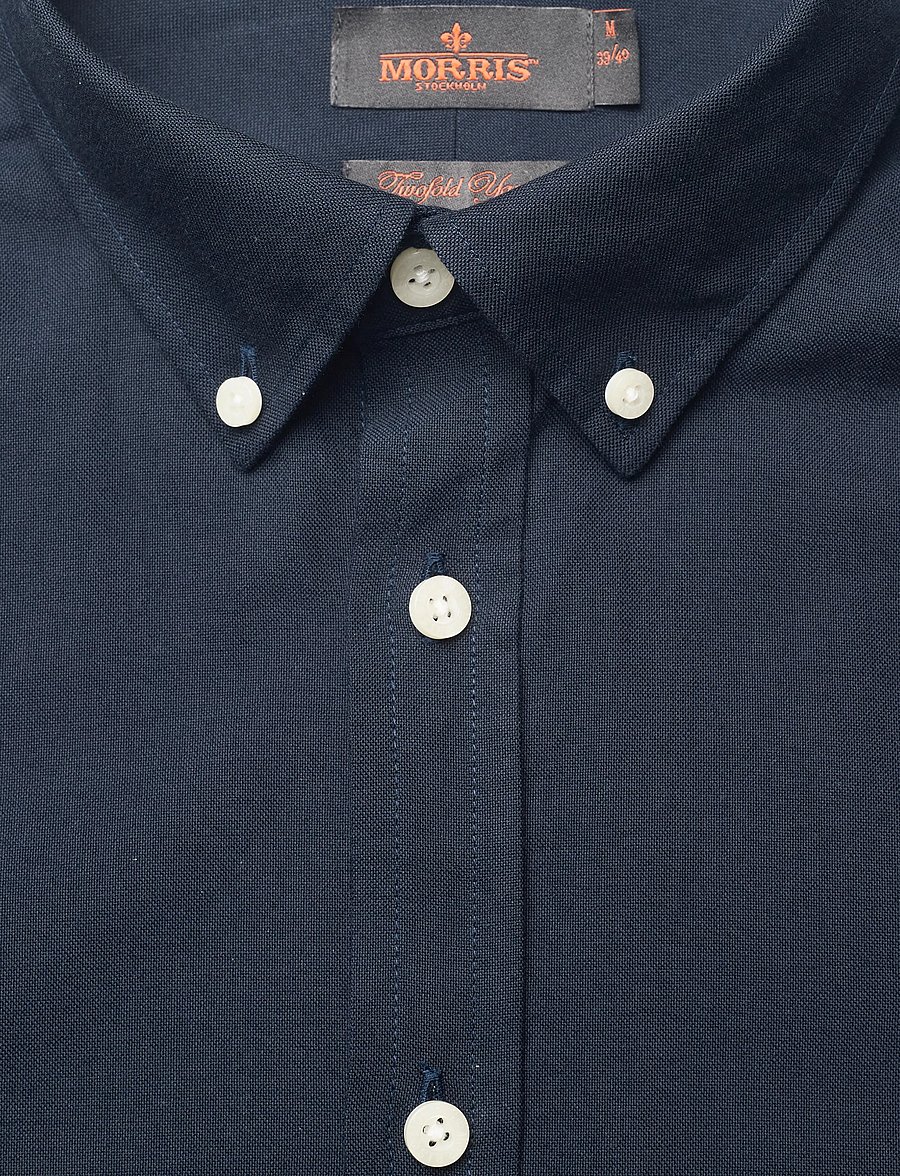 Morris - Oxford Button Down Shirt - oxfordi särgid - navy - 2