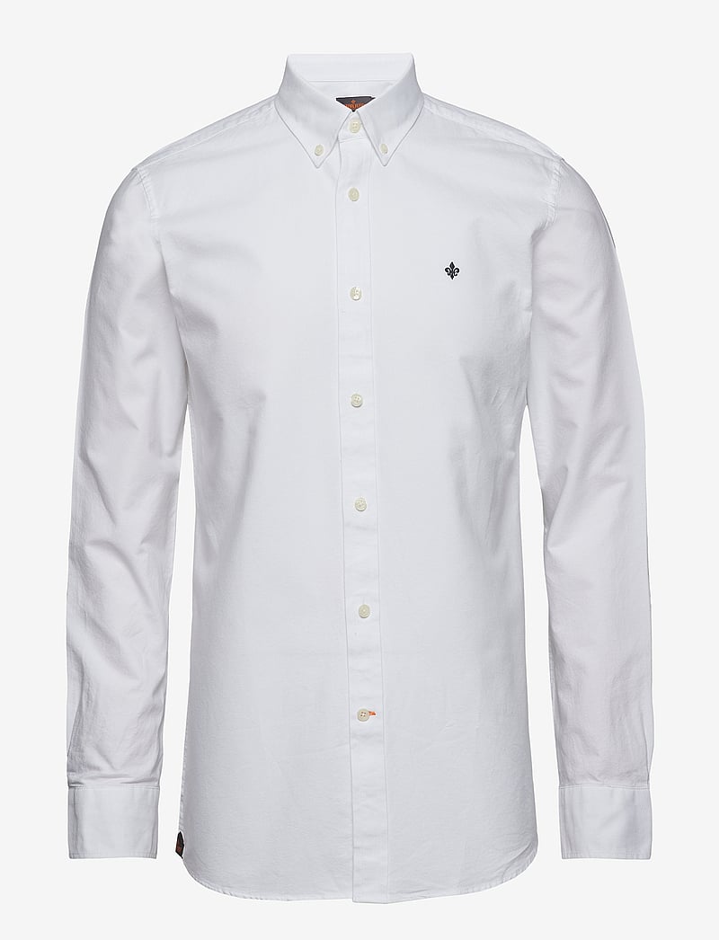 Morris - Oxford Button Down Shirt - oxford-skjortor - white - 1